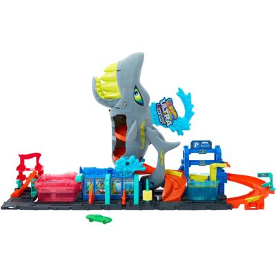 Hot Wheels - Color Reveal Ultra Shark Car Wash Track Set Hot Wheels - Color Reveal Ultra Shark Car Wash Track Set