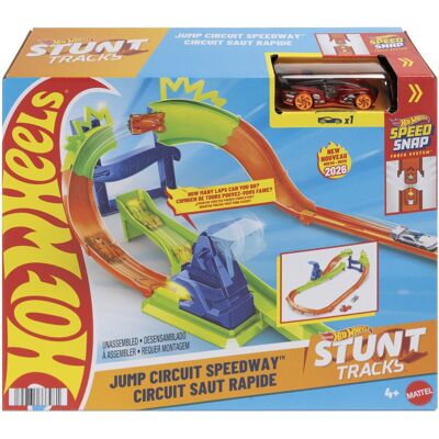 Mattel - Hot Wheels Stunt Tracks Jump Circuit Speedway - COLLECTIBLES - Multicolor Mattel - Hot Wheels Stunt Tracks Jump Circuit Speedway - COLLECTIBLES - Multicolor
