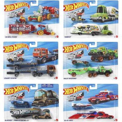 Mattel - Hot Wheels Super Rigs 6-Piece G Assortment - COLLECTIBLES - Multicolor Mattel - Hot Wheels Super Rigs 6-Piece G Assortment - COLLECTIBLES - Multicolor