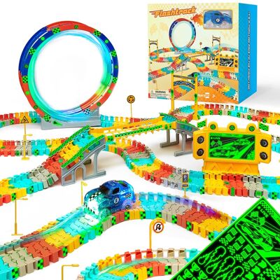 JitteryGit - Race Track Glow in the Dark Toy Set, Coolest Christmas Gift For Kids, Boys, Girls JitteryGit - Race Track Glow in the Dark Toy Set, Coolest Christmas Gift For Kids, Boys, Girls