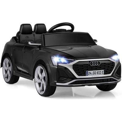 Costway - 12V Kids Ride On Car w/Remote Control 4 Wheels Suspension 3 Speeds LED Headlight - Black Costway - 12V Kids Ride On Car w/Remote Control 4 Wheels Suspension 3 Speeds LED Headlight - Black