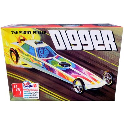Skill 2 Model Kit Digger Dragster "The Funny Fueler" 1/25 Scale Model by AMT Skill 2 Model Kit Digger Dragster "The Funny Fueler" 1/25 Scale Model by AMT