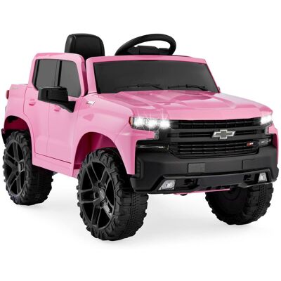 Best Choice Products - 12V 2.5 MPH Licensed Chevrolet Silverado Ride On Truck Car Toy w/ Parent Remote Control - Pink Best Choice Products - 12V 2.5 MPH Licensed Chevrolet Silverado Ride On Truck Car Toy w/ Parent Remote Control - Pink