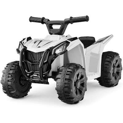 Best Choice Products - 6V Kids Ride-On 4-Wheeler Quad ATV Car w/ 1.8mph Max Speed, Treaded Tires - White Best Choice Products - 6V Kids Ride-On 4-Wheeler Quad ATV Car w/ 1.8mph Max Speed, Treaded Tires - White