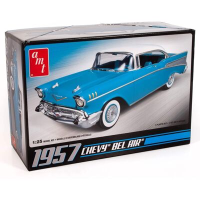 Round2 - AMT: 1:25 Scale Model Kit of 1957 Chevy Bel Air, 70+ Pieces Round2 - AMT: 1:25 Scale Model Kit of 1957 Chevy Bel Air, 70+ Pieces