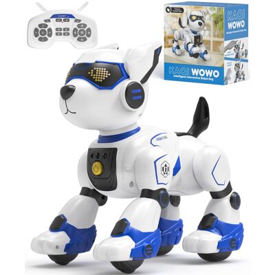 Sugift - Smart Interactive Robot Dog Toy for Kids with Remote Control, Voice and Touch Features - Blue Sugift - Smart Interactive Robot Dog Toy for Kids with Remote Control, Voice and Touch Features - Blue