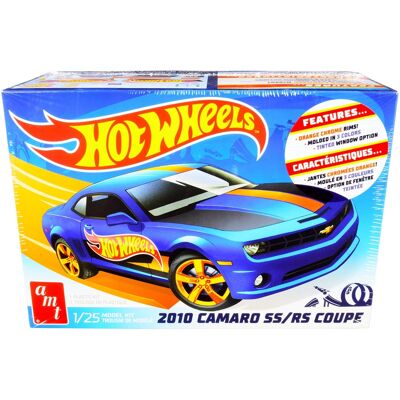 Skill 2 Model Kit 2010 Chevrolet Camaro SS/RS Coupe "Hot Wheels" 1/25 Scale Model by AMT Skill 2 Model Kit 2010 Chevrolet Camaro SS/RS Coupe "Hot Wheels" 1/25 Scale Model by AMT