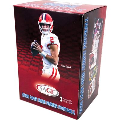 2026 Sage High Series Football Blaster Box 2026 Sage High Series Football Blaster Box