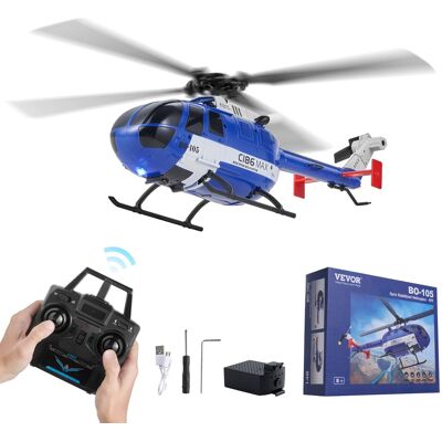 VEVOR - RC Helicopter,2.4GHz 4-Propeller Remote Control Helicopter with 6-Axis Gyro,4-Channel RC Airplane for Beginner,LED Light - Blue, white, black VEVOR - RC Helicopter,2.4GHz 4-Propeller Remote Control Helicopter with 6-Axis Gyro,4-Channel RC Airplane for Beginner,LED Light - Blue, white, black