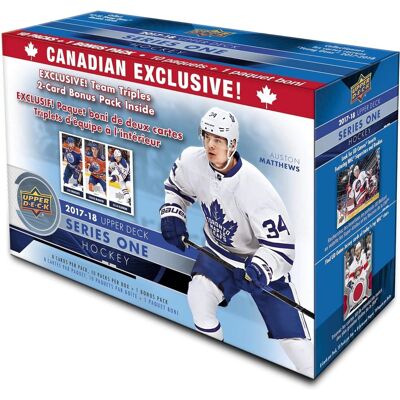 Upper Deck - Upper Deck: 2017-18 Series 1 Hockey Canadian Exclusive Team Triples Blaster Upper Deck - Upper Deck: 2017-18 Series 1 Hockey Canadian Exclusive Team Triples Blaster