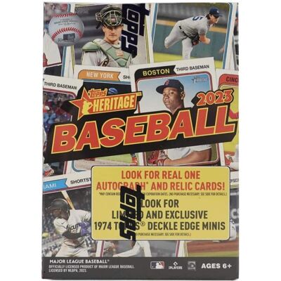 2023 Topps Heritage Baseball 8-Pack Blaster Box 2023 Topps Heritage Baseball 8-Pack Blaster Box