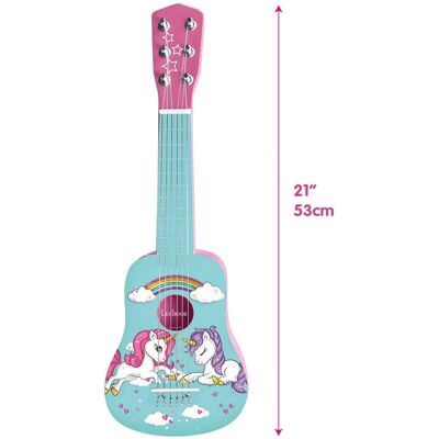 Lexibook - My First Wooden Guitar Unicorn – Lexibook - My First Wooden Guitar Unicorn –