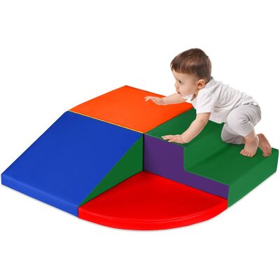 Best Choice Products - Soft Foam Climbing Blocks for Toddlers, 4-Piece Play Set, Easy-Clean Vinyl - Multicolor Best Choice Products - Soft Foam Climbing Blocks for Toddlers, 4-Piece Play Set, Easy-Clean Vinyl - Multicolor