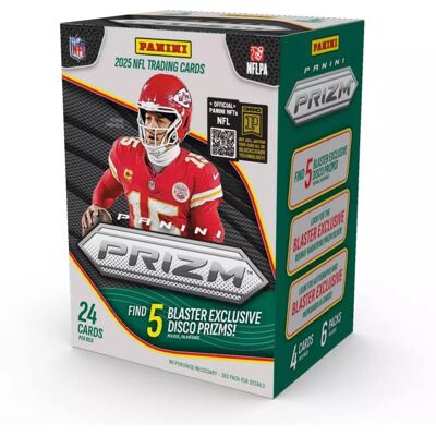 Panini - 2025 Prizm Football 6-Pack Blaster Box (Disco Prizms) Panini - 2025 Prizm Football 6-Pack Blaster Box (Disco Prizms)