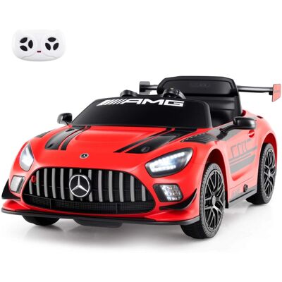 Costway - Ride on Car Licensed Mercedes-AMG GT3 Kids Car with Remote Control 3 Speeds - Red Costway - Ride on Car Licensed Mercedes-AMG GT3 Kids Car with Remote Control 3 Speeds - Red
