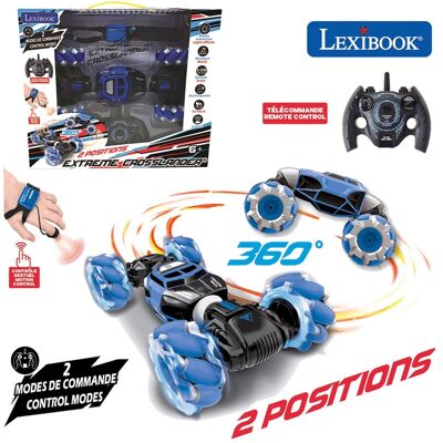 Lexibook - Extreme Crosslander Rechargeable RC Stunt Car with Lights Lexibook - Extreme Crosslander Rechargeable RC Stunt Car with Lights
