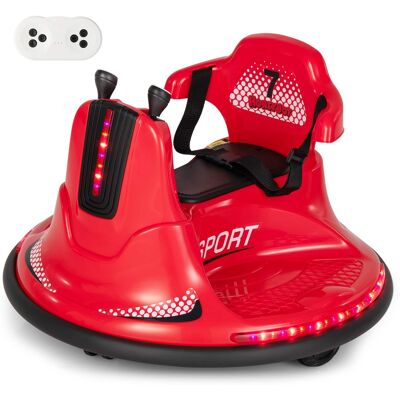 Costway - 12V Bumper Car for Kids Toddlers Electric Ride On Car Vehicle with 360° Spin - Red Costway - 12V Bumper Car for Kids Toddlers Electric Ride On Car Vehicle with 360° Spin - Red
