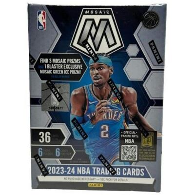 2023-24 Panini Mosaic Basketball 6-Pack Hobby Blaster Box (Green Ice Prizm) 2023-24 Panini Mosaic Basketball 6-Pack Hobby Blaster Box (Green Ice Prizm)