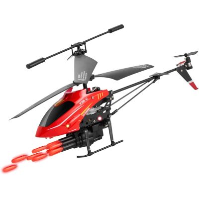 VEVOR - RC Helicopter, 2.4GHz Flying Remote Control Helicopter with Shooting Mode,3.5 Channel RC Airplane for Kid, Altitude Hold - Red, Black VEVOR - RC Helicopter, 2.4GHz Flying Remote Control Helicopter with Shooting Mode,3.5 Channel RC Airplane for Kid, Altitude Hold - Red, Black