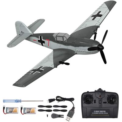 Topteng - 76206 2.4G 3CH Fixed-Wing RC Plane – Gyro System, Dual Batteries, 15 Min Flight, EPP Foam, Fit for Kids & Beginners - Gray Topteng - 76206 2.4G 3CH Fixed-Wing RC Plane – Gyro System, Dual Batteries, 15 Min Flight, EPP Foam, Fit for Kids & Beginners - Gray
