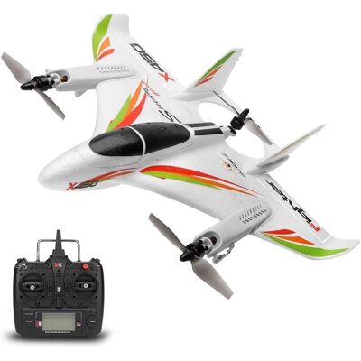 Topteng - WLtoys XK X450 RC Airplane - 3 Flight Modes, Brushless Motor, 2.4G 6CH, Vertical Takeoff/Landing, LED, for Beginners Topteng - WLtoys XK X450 RC Airplane - 3 Flight Modes, Brushless Motor, 2.4G 6CH, Vertical Takeoff/Landing, LED, for Beginners