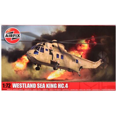 Westland Sea King HC.4 Helicopter with 2 Scheme Options (Level 3) 1/72 Plastic Model Kit by Airfix Westland Sea King HC.4 Helicopter with 2 Scheme Options (Level 3) 1/72 Plastic Model Kit by Airfix