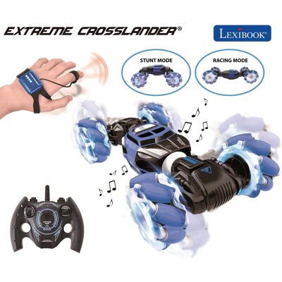 Lexibook - Extreme Crosslander Rechargeable RC Stunt Car with Lights Lexibook - Extreme Crosslander Rechargeable RC Stunt Car with Lights