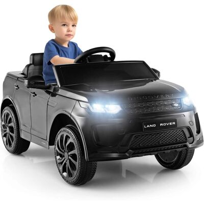 Costway - 12V Kids Ride On Car Licensed Land Rover Electric Vehicle w/ Remote Control - Black Costway - 12V Kids Ride On Car Licensed Land Rover Electric Vehicle w/ Remote Control - Black