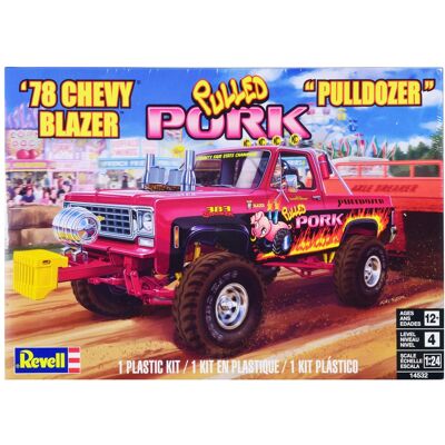 Level 4 Model Kit 1978 Chevrolet Blazer Pickup Truck "Pulled Pork Pulldozer" 1/24 Scale Model by Revell Level 4 Model Kit 1978 Chevrolet Blazer Pickup Truck "Pulled Pork Pulldozer" 1/24 Scale Model by Revell