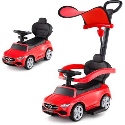 Costway - Kids Ride on Push Car Mercedes-Benz Licensed 3-in-1 Sliding Car - Red Costway - Kids Ride on Push Car Mercedes-Benz Licensed 3-in-1 Sliding Car - Red