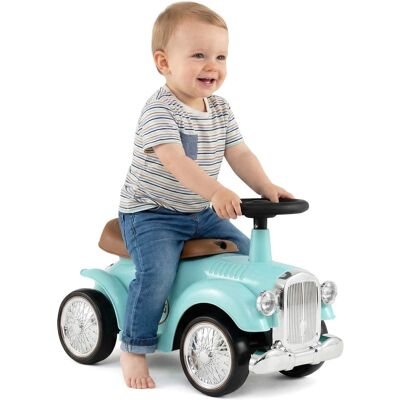 Costway - Retro Kids Ride-on Toy Kids Sit to Stand Vehicle with Working Steering Wheel - Green Costway - Retro Kids Ride-on Toy Kids Sit to Stand Vehicle with Working Steering Wheel - Green