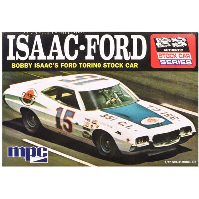 Skill 2 Model Kit 1972 Ford Torino Stock Car "Bobby Isaac" 1/25 Scale Model by MPC Skill 2 Model Kit 1972 Ford Torino Stock Car "Bobby Isaac" 1/25 Scale Model by MPC