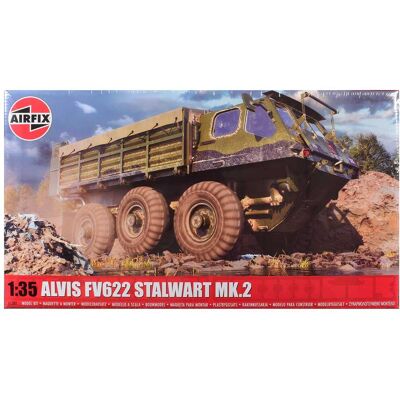 Level 3 Model Kit Alvis FV622 Stalwart Mk.2 Military Truck with 3 Scheme Options 1/35 Scale Plastic Model Kit by Airfix Level 3 Model Kit Alvis FV622 Stalwart Mk.2 Military Truck with 3 Scheme Options 1/35 Scale Plastic Model Kit by Airfix