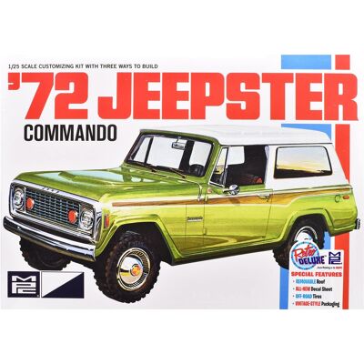 MPC - Skill 2 Model Kit 1972 Jeep Jeepster Commando 1/25 Scale Model by AMT MPC - Skill 2 Model Kit 1972 Jeep Jeepster Commando 1/25 Scale Model by AMT