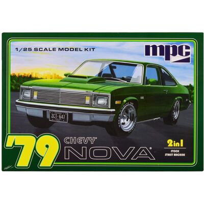 Skill 2 Model Kit 1979 Chevrolet Nova 2-in-1 Kit 1/25 Scale Model by MPC Skill 2 Model Kit 1979 Chevrolet Nova 2-in-1 Kit 1/25 Scale Model by MPC