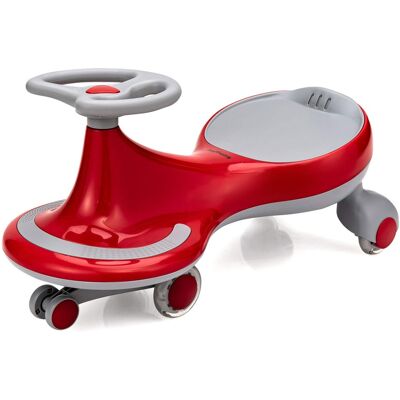 Costway - Wiggle Car Ride-on Toy w/ Flashing Wheels for Toddlers & Kids - Red Costway - Wiggle Car Ride-on Toy w/ Flashing Wheels for Toddlers & Kids - Red