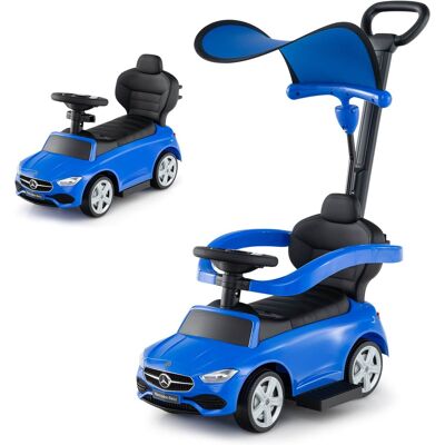 Costway - Kids Ride on Push Car Mercedes-Benz Licensed 3-in-1 Sliding Car - Blue Costway - Kids Ride on Push Car Mercedes-Benz Licensed 3-in-1 Sliding Car - Blue
