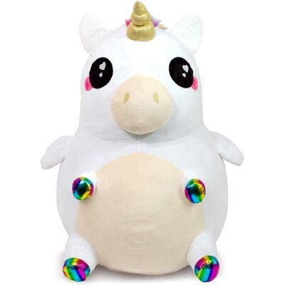 Seven20 - Glitter Galaxy Rainbow Unicorn 48 Inch Stuffed Animal Plush - White Seven20 - Glitter Galaxy Rainbow Unicorn 48 Inch Stuffed Animal Plush - White