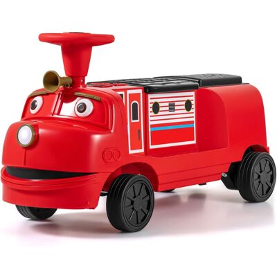 Costway - 2-Seater Ride on Train,Licensed Chuggington Electric Vehicle with Adjustable Seat - Red & Black Costway - 2-Seater Ride on Train,Licensed Chuggington Electric Vehicle with Adjustable Seat - Red & Black