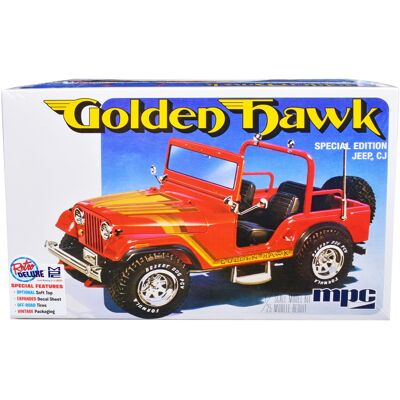 Skill 2 Model Kit 1981 Jeep CJ5 Golden Hawk 1/25 Scale Model by MPC Skill 2 Model Kit 1981 Jeep CJ5 Golden Hawk 1/25 Scale Model by MPC