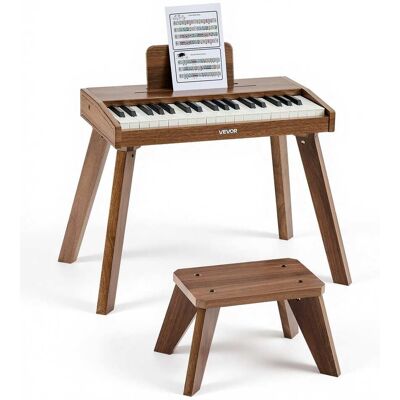 VEVOR - Kids Piano Keyboard, 37 Key Wooden Digital Piano for Kids, Mini Music Educational Instrument Toy Set - Walnut VEVOR - Kids Piano Keyboard, 37 Key Wooden Digital Piano for Kids, Mini Music Educational Instrument Toy Set - Walnut