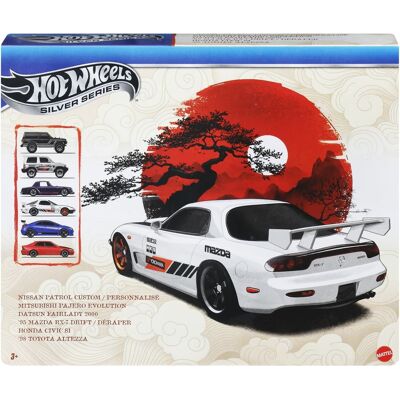 Mattel - Hot Wheels 1:64 Silver Series Streets of Japan 6-Pack - COLLECTIBLES - Multicolor Mattel - Hot Wheels 1:64 Silver Series Streets of Japan 6-Pack - COLLECTIBLES - Multicolor