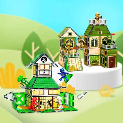 PicassoTiles - PICASSO-TILES Magnetic Tiles for Kids – Ninjas and Troops Theme 120PCS STEM Construction Building Blocks Educational Toy PicassoTiles - PICASSO-TILES Magnetic Tiles for Kids – Ninjas and Troops Theme 120PCS STEM Construction Building Blocks Educational Toy