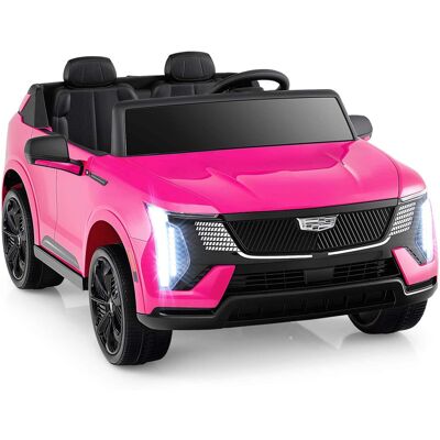 Costway - 2 Seater Ride on Truck with Remote Control 3 Speeds LED Lights Horn Music Story - Pink Costway - 2 Seater Ride on Truck with Remote Control 3 Speeds LED Lights Horn Music Story - Pink