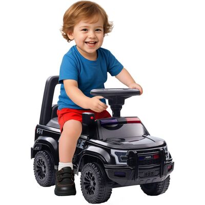 Aosom - Kids Push Ride On Car, Working PA System, Horn, Police Truck Style, Foot-to-Floor, Storage, 18 Months-5 Years Aosom - Kids Push Ride On Car, Working PA System, Horn, Police Truck Style, Foot-to-Floor, Storage, 18 Months-5 Years