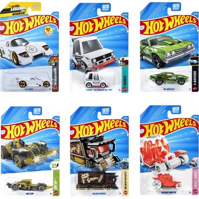 Mattel - Hot Wheels Basic 1:64 Car 72-Piece H Assortment - COLLECTIBLES - Multicolor Mattel - Hot Wheels Basic 1:64 Car 72-Piece H Assortment - COLLECTIBLES - Multicolor