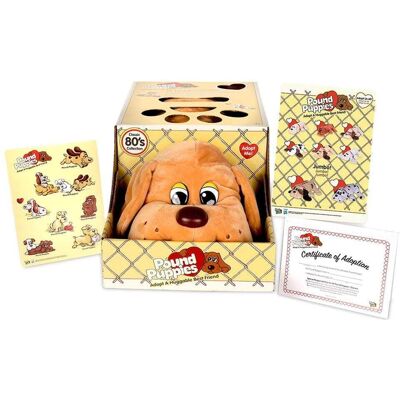 Basic Fun - Pound Puppies Beige Stuffed Puppy Plushie Basic Fun - Pound Puppies Beige Stuffed Puppy Plushie