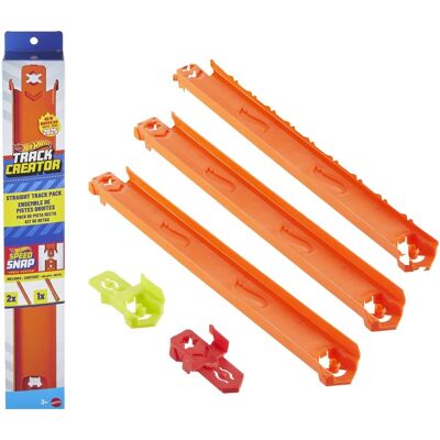 Mattel - Hot Wheels Track Creator Straight Track Pack - COLLECTIBLES - Multicolor Mattel - Hot Wheels Track Creator Straight Track Pack - COLLECTIBLES - Multicolor