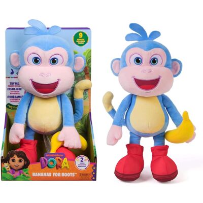 Spin Master - Nickelodeon Dora Bananas For Boots Interactive Plush Toy - Blue Spin Master - Nickelodeon Dora Bananas For Boots Interactive Plush Toy - Blue