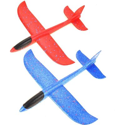 JuzToys - 2 Pack Foam Airplane Toys, 17.5" Throwing Glider Plane, Outdoor Flying Toys for Kids - Multi JuzToys - 2 Pack Foam Airplane Toys, 17.5" Throwing Glider Plane, Outdoor Flying Toys for Kids - Multi